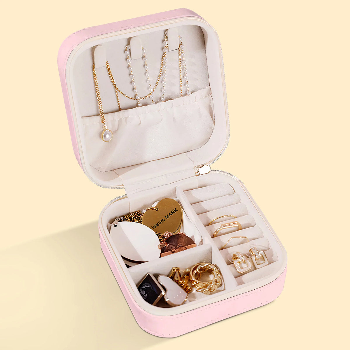 Initial Name With Floral - Personalized Jewelry Box